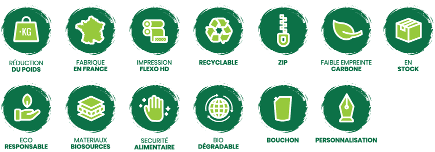 Deltasacs, spécialiste en emballage souple éco responsable, biodégradable, compostable et recyclable en France