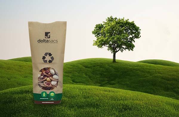 Customised hard-bottom bag: ecological and reflecting your image by Deltasacs, eco-friendly packaging specialist