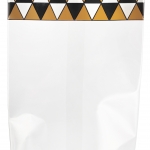 Christmas hard-bottom bag - Ruban noir et bronze