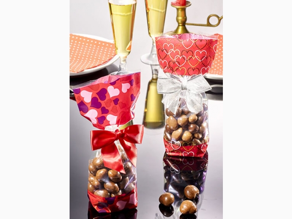 Sac fond carton Saint Valentin - Valentine