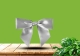Satin pre-tied bow - Gris Argenté